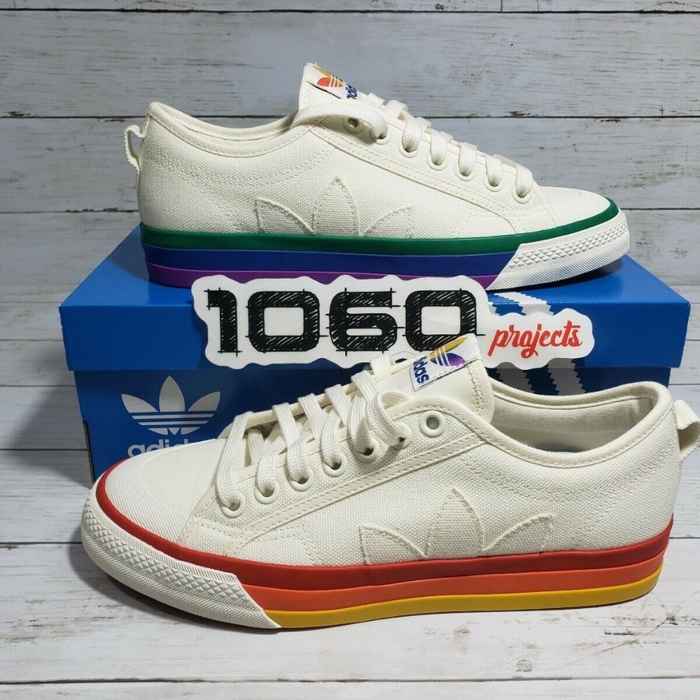 Adidas Originals Nizza Pride LGBTQ Casual Shoes
